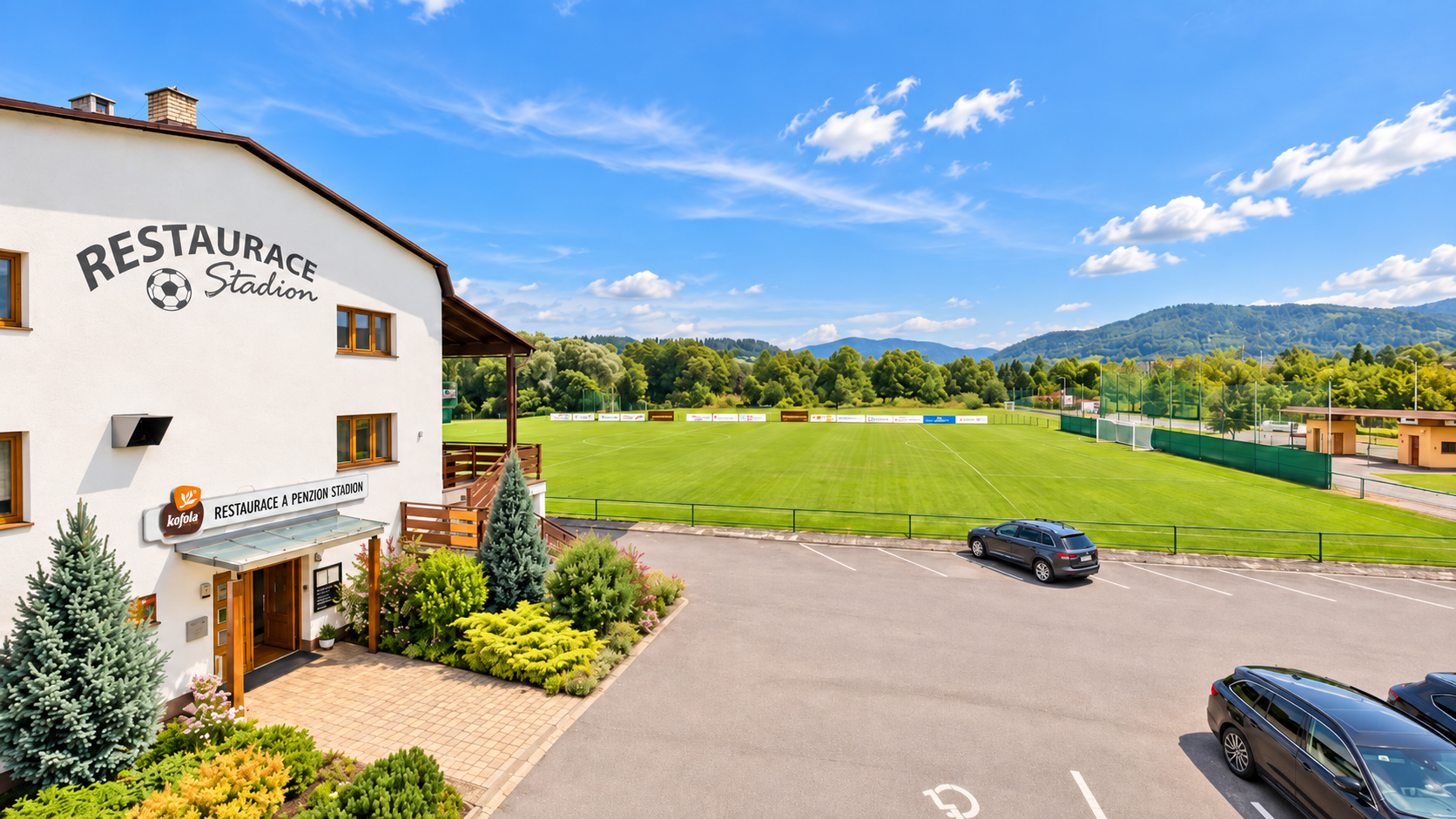 Penzion Stadion – areál
